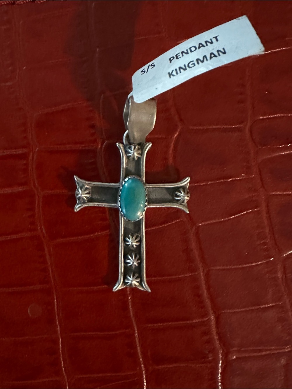 Kingman and Sterling Sikver cross pendant